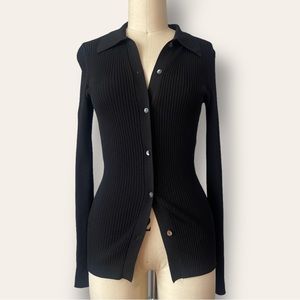 Babaton Collared Long Sleeve Sweater